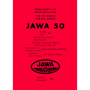 Jawa 50, Type 551 Ersatzteilkatalog