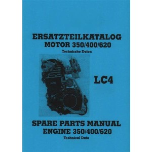 KTM Motorfahrzeugbau 350, 400, 620 LC4 `94, nur Motor, Ersatzteilkatalog