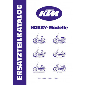 KTM Motorfahrzeugbau Hobby-Modelle, Ersatzteilkatalog