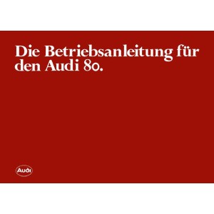 Audi 80, Betriebsanleitung