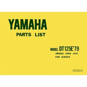 Yamaha DT 125 E, Ersatztteilkatalog