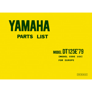 Yamaha DT 125 E, Ersatztteilkatalog