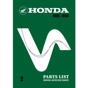 Honda CB500 Parts List
