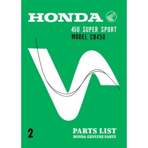 Honda CB450, CB450 Super Sport Parts List