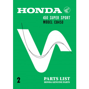 Honda CB450, CB450 Super Sport Parts List
