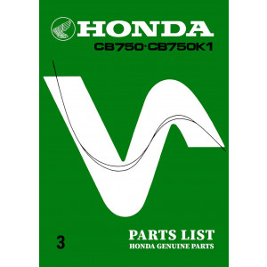 Honda CB750K1 Parts List