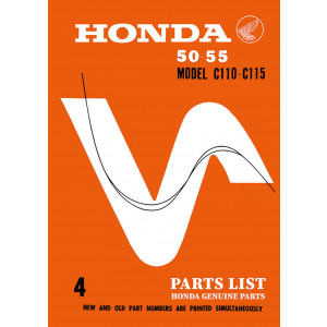 Honda C110 C115 Parts List
