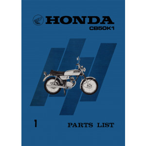 Honda CB50K1 Parts List
