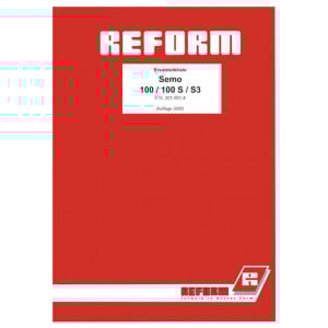 Reform Semo 100, 100 S, 100 S3 Ersatzteilliste
