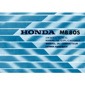 Honda MB80S Fahrerhandbuch