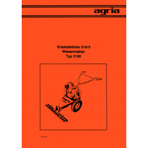 Agria 5100 Ersatzteilliste