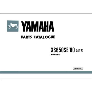 Yamaha XS 650 SE '80, Europe, Parts Catalogue