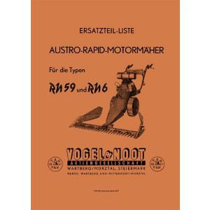 Vogel & Noot Austro Rapid Motormäher und Bodenfräse RN 59 und RN 6 Ersatzteilkatalog