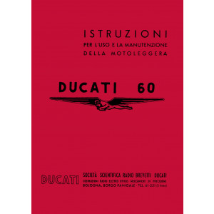 Ducati 60 Betriebsanleitung und Prospekt