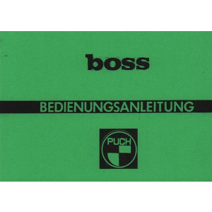Puch Boss Betriebsanleitung