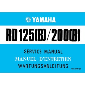 Yamaha RD125 (B) und RD200 (B) Reparaturanleitung