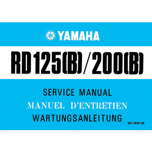 Yamaha RD125 (B) und RD200 (B) Reparaturanleitung