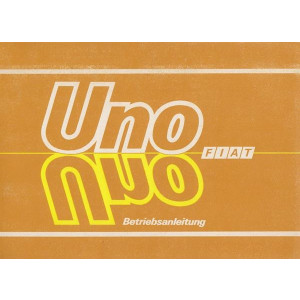 Fiat Uno, Betriebsanleitung