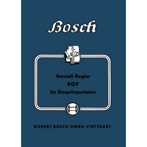 Bosch Verstell-Regler RQV für Einspritzpumpen Betriebsanleitung