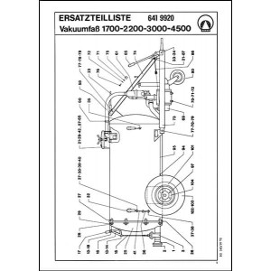 Bauer Vakuumfaß 1700, 2200, 3000, 4500, Ersatzteilliste