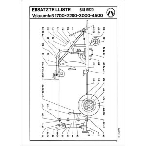 Bauer Vakuumfaß 1700 2200 3000 und 4500 Ersatzteilliste