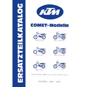 KTM Motorfahrzeugbau Comet 50, RS 4/L, RLW-6-Gang RLW-5-Gang, RL/ RSW/ RW/ RSL/ RST, Fahrgestell, Ersatzteilkatalog
