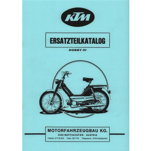 KTM Motorfahrzeugbau Hobby III, 2-Gang Automatik mit Sachs-Motor Ersatzteilkatalog