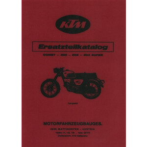 KTM Motorfahrzeugbau Comet 500, 502, 504 Super mit Puch-Motor, Ersatzteilkatalog