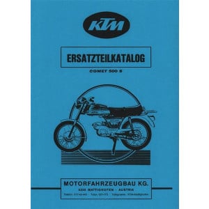 KTM Motorfahrzeugbau Comet 500 S mit Puch-Motor Ersatzteilkatalog