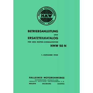 HMW Einbaumotor 50 N Betriebsanleitung und Ersatzteilkatalog