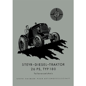 Steyr 180 - 26 PS Traktor Ersatzteilkatalog