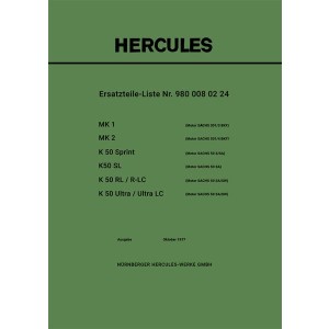 Hercules MK1 MK2 K50 mit Sachs Motoren Ersatzteilliste