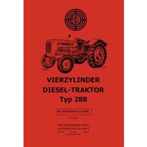 Steyr 288 Traktor Betriebsanleitung