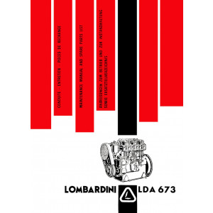 Lombardini LDA 673 Betriebsanleitung und Ersatzteilkatalog
