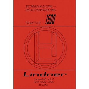 Lindner 1500 Betriebsanleitung und Ersatzteilkatalog