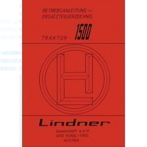 Lindner 1500 Betriebsanleitung und Ersatzteilkatalog