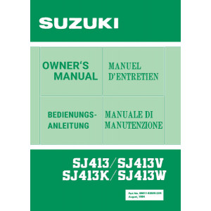 Suzuki SJ413, SJ413V, SJ413K, SJ413W Betriebsanleitung