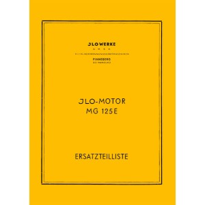 ILO Motor MG 125 E, Ersatzteilliste
