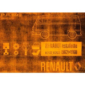 Renault Estafette R 2132, R2133, Modelle 1962 - 1968, Ersatzteilkatalog