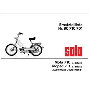 Solo 710B/deluxe und 711B/deluxe Mofa Ersatzteilliste