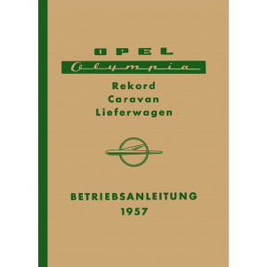Opel Olympia Rekord, Caravan, Lieferwagen, Betriebsanleitung