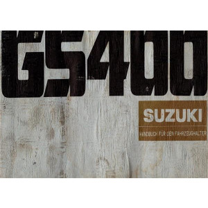 Suzuki GS400 Betriebsanleitung