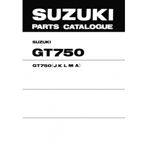 Suzuki GT750 Parts Catalogue