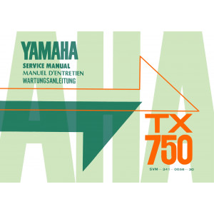 Yamaha TX750 Reparaturanleitung 