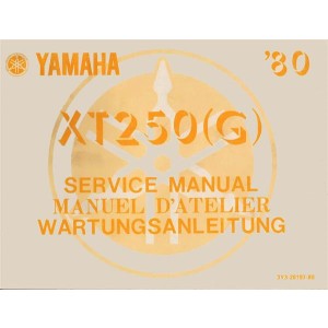 Yamaha XT250G Reparaturanleitung 