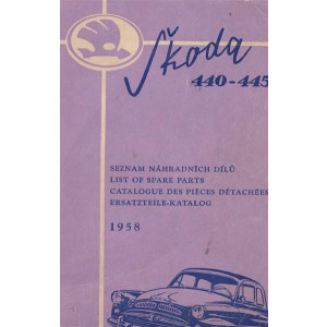 Skoda Oktavia, Typ 440 - 445, 1,1 oder 1,2 Liter ohv, Ersatzteilkatalog