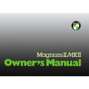 Puch Moped Magnum II MK II, 2-speed automatic, Owner´s Manual