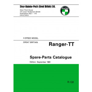 Puch Moped Ranger TT Spare-Parts-Catalog