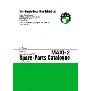 Puch Moped Maxi-2, Spare-Parts-Catalogue