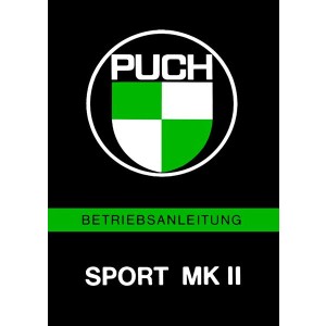Puch Sport MK II (ähnlich wie Maxi) Betriebsanleitung